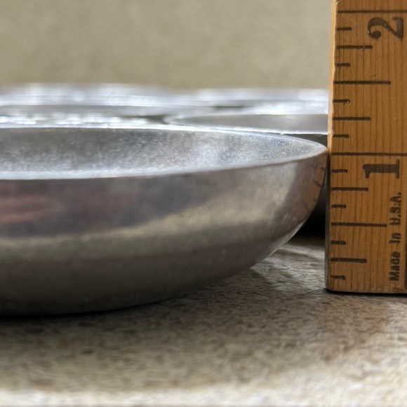 Vintage Pewter Wilton Armetale RWP Porringer Porridge Bowl Small Dish Set Silver - Picture 12 of 13